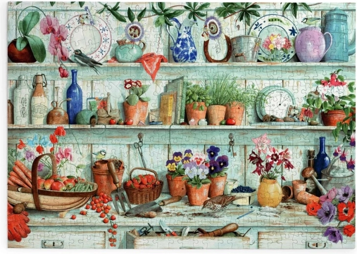 House of Puzzles Puzzle Blumen und Ernte, 500 große Teile