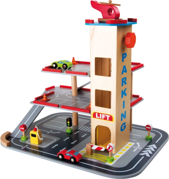 Holzgarage mit Aufzug - Small Foot
