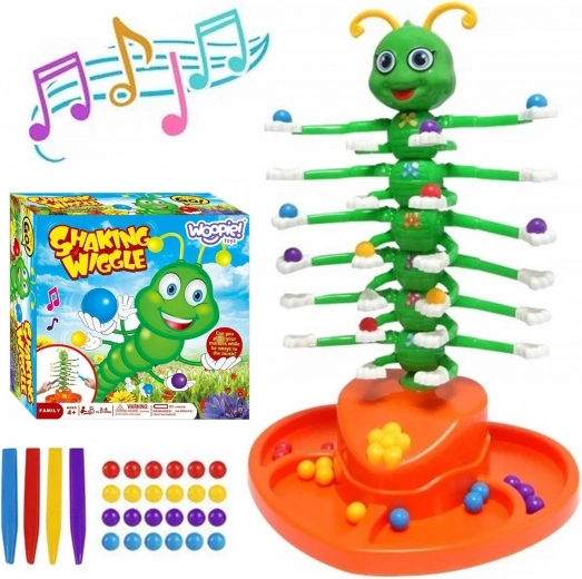 woopie tanzende raupe – geschicklichkeitsspiel für die ganze familie