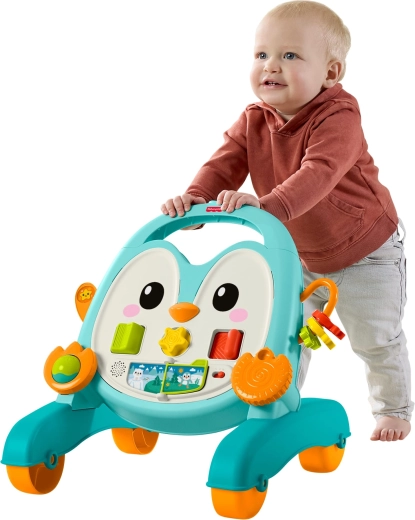 2-in-1: Sitzen und Spielen sowie Schiebewagen für die ersten Schritte