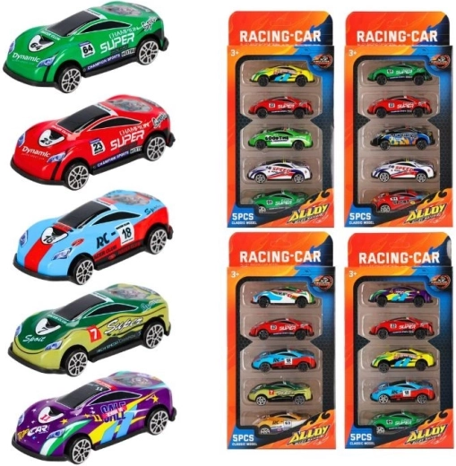 Set aus Metall-Rennautos, 5 Stk.