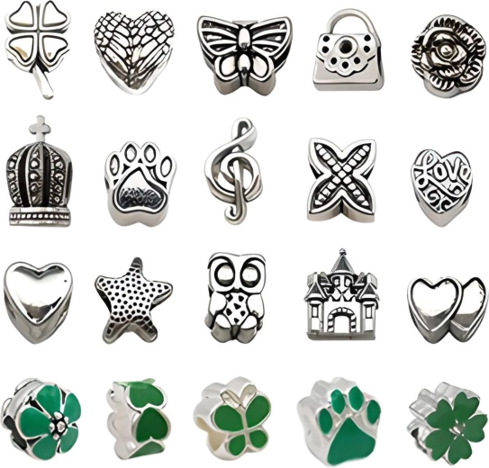 Charms und Anhänger mit grünen Motiven