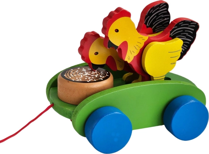 Getupfte Hühner in Bewegung