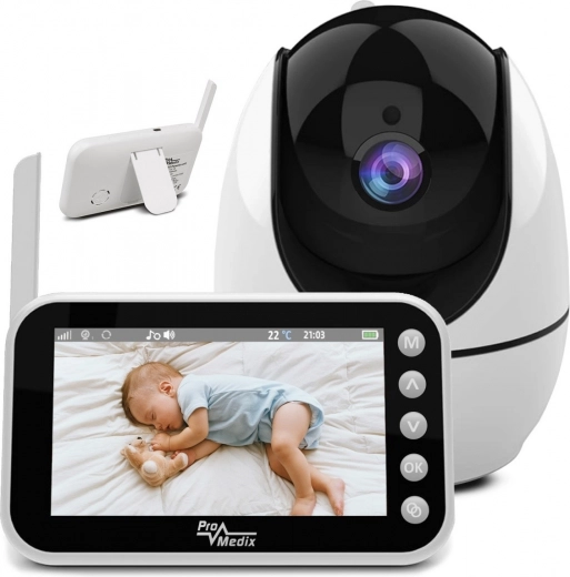 Babyphone mit Kamera PROMEDIX PR-805 mit 720p und Nachtsicht