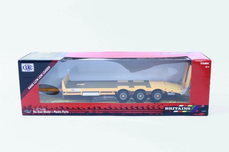 TOMY Britains Tieflader-Anhänger Kane gelb