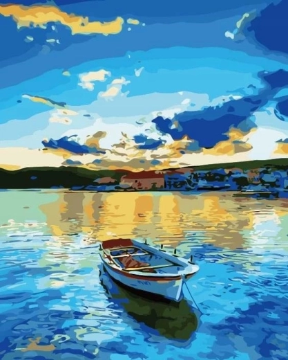 Diamantmalerei Meeres-Schiff 30 × 40 cm