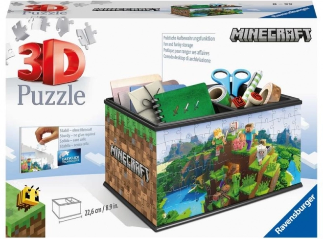 Ravensburger 3D Puzzle MINECRAFT Aufbewahrungstruhe (108 Teile)