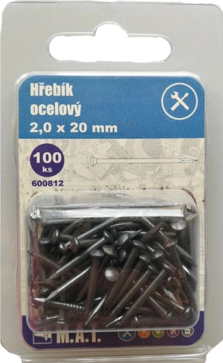 Stahlnägel 20 × 2,0 mm (100 Stk.)