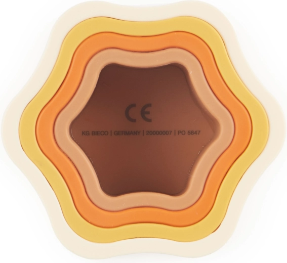 Bieco Silikon-Stapelblume Chocolate Bliss
