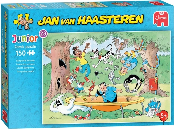 JUMBO Puzzle Jan van Haasteren Junior: Trampolinspringen, 150 Teile