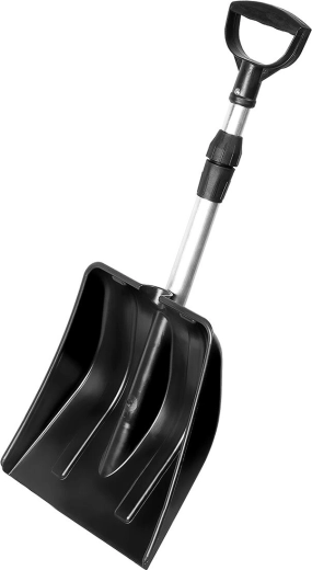 Schneeschaufel YETI mit ergonomischem Griff und teleskopischem Aluminiumstiel 31 × 34,5 cm