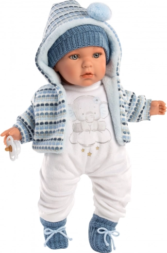 Realistische Puppe Baby Enzo mit Geräuschen