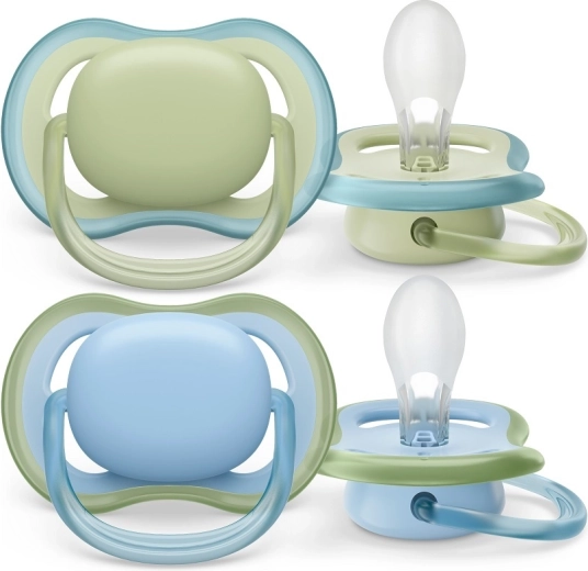 Philips Avent Schnuller Ultra Air 0–6 M, blau, 2 Stk.