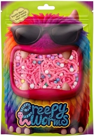 Stnux Creepy Worms rosa Sensorik-Würmchen