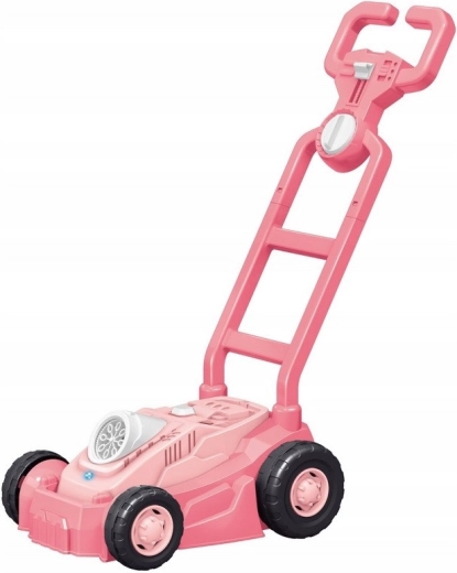 Rosa Seifenblasen-Rasenmäher für Kinder