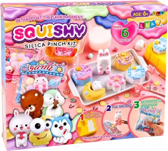 Stelle 6 eigene Squishy-Figuren her