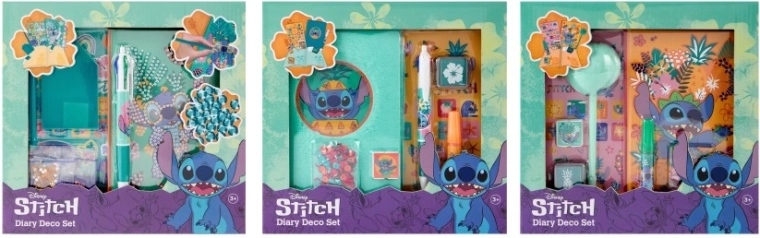 Deko-Set mit Tagebuch Disney Stitch