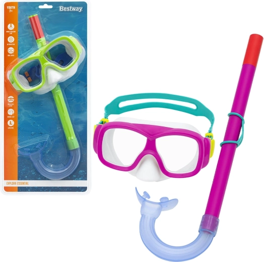 Bestway Explora Essential Tauchmaske mit Schnorchel für Kinder ab 7 Jahren