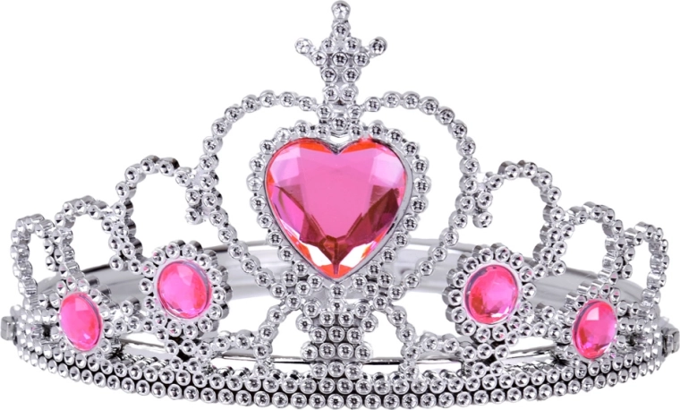 Prinzessinnenkrone mit rosa Steinchen