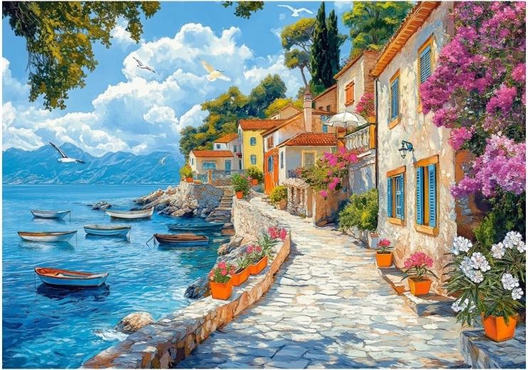 Puzzle Mediterraner Spaziergang 500 Teile CASTORLAND