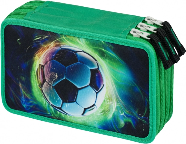 Drei-Etagen-Schulmäppchen Fußballball
