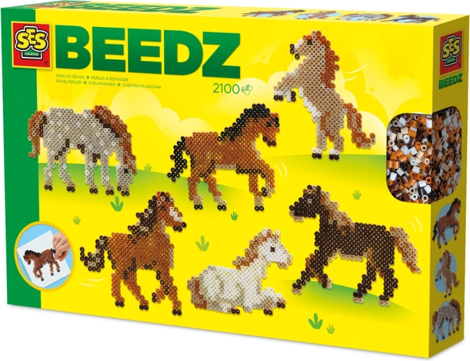 Bügelperlen – Wilde Pferde, Kreativset für Kinder