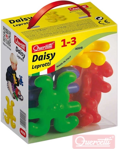 Quercetti Daisy Leprotti Steckspiel mit Häschen – 8 Stück