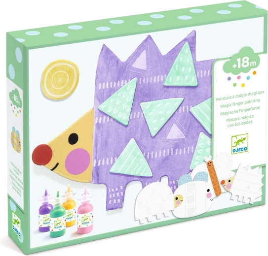 Djeco Kreativset – Tiere mit Fingerfarben