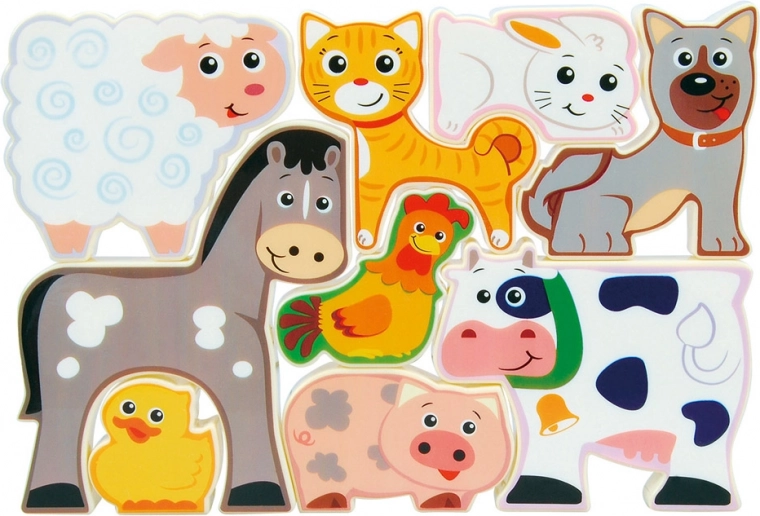 Bauernhof-Puzzle für Kinder 9 Teile