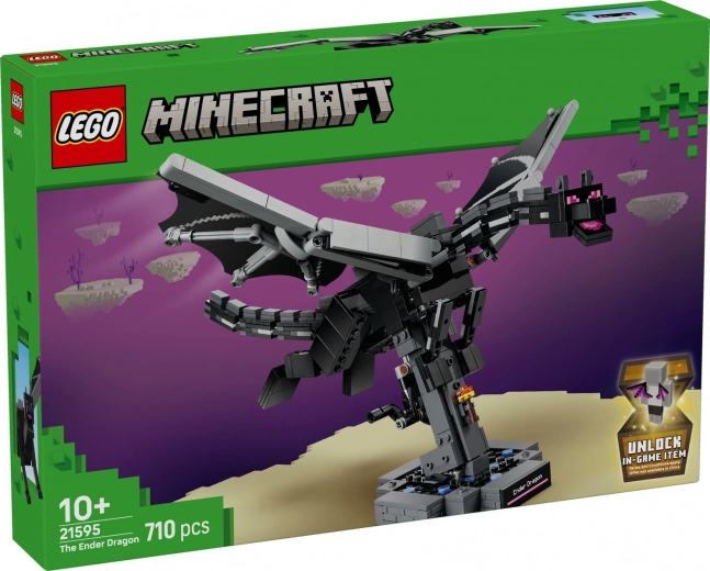 LEGO Minecraft Enderdrache – baubares Modell mit schlagenden Flügeln