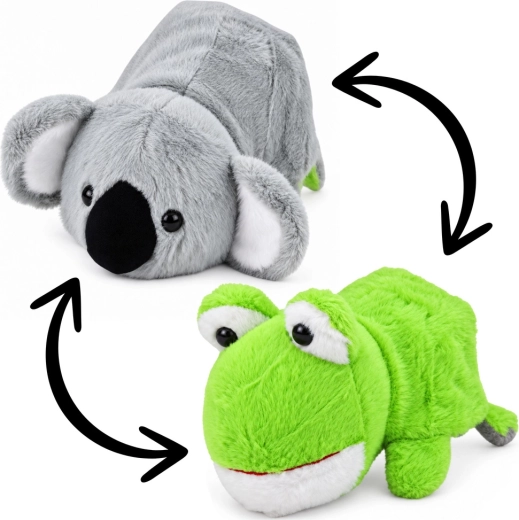 Zwei Tiere in einem Kuscheltier