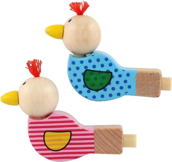 Fröhlicher Vogel in zwei Farben