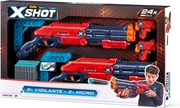 Wyrzutnia X-Shot Excel Double Vigilante 24 Pfeile