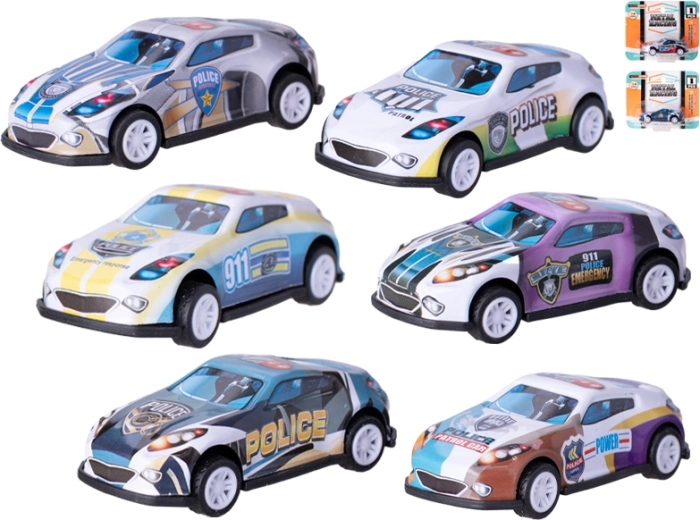 Metall-Sportauto mit Rückzug, 6,5 cm