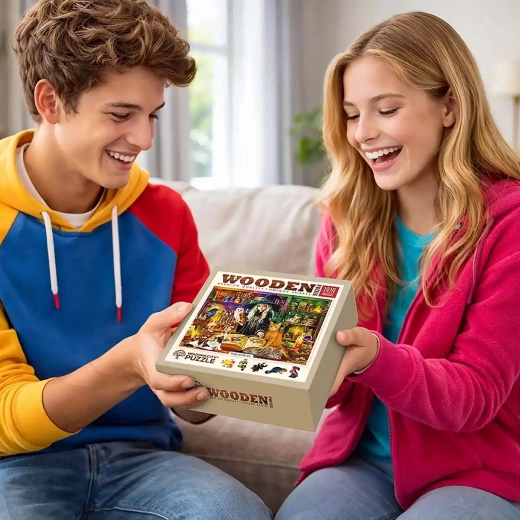 Praktische Verpackung mit Vorlage