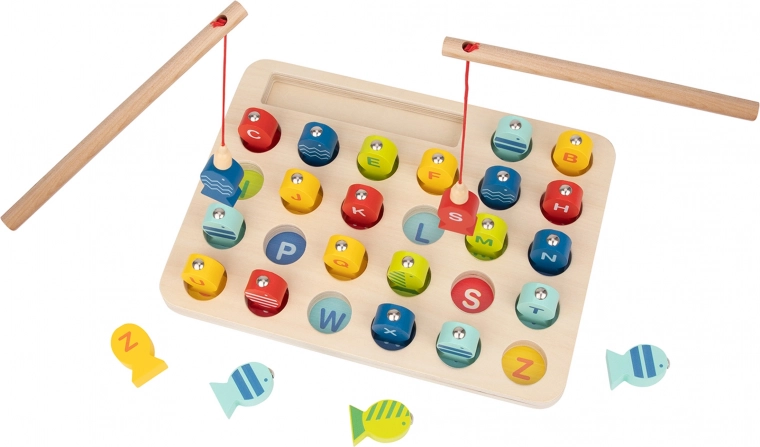 Holzangelspiel Buchstaben Lernen Tooky Toy