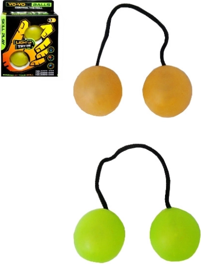 Leuchtende Kugeln an Schnüren für Kinder