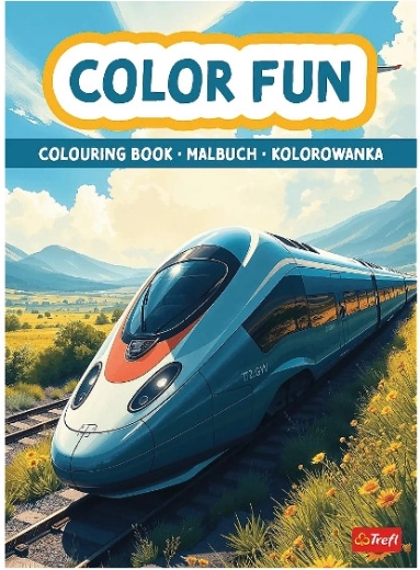 Malbuch Züge und Flugzeuge
