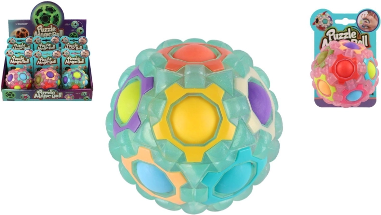Leuchtender Massage-Anti-Stress-Ball 7 cm – 1 Stück
