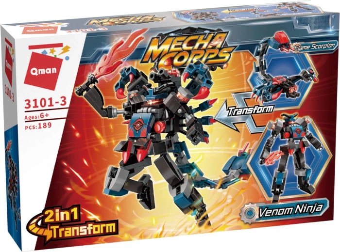 2-in-1-Umbau: Venom-Ninja und Flame Scorpion