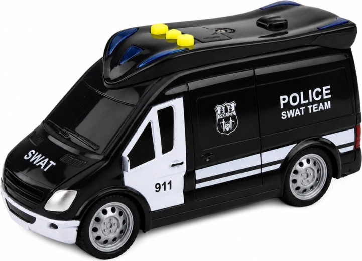 Authentisches Erscheinungsbild der SWAT-Polizeieinheit