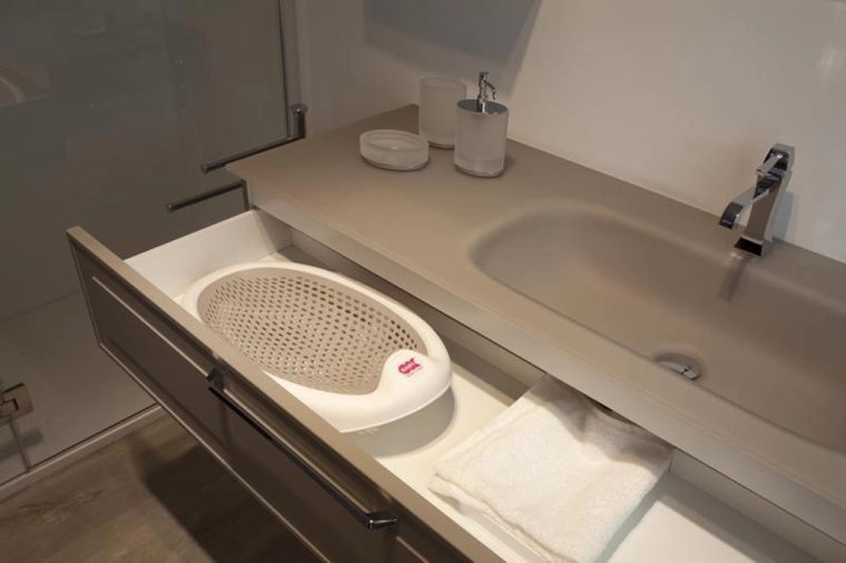 Klappkonstruktion spart Platz