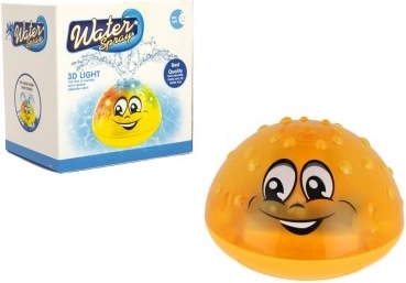Wasserspielzeug Fontänen-Spritzfigur Gelb mit Licht