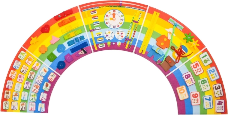 2Kids Toys Weiches Activity Board Regenbogen – 1 Stück