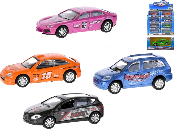 Metall-Rennauto mit Rückziehmotor, 9,5 cm – 1 Stück
