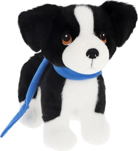 Keeleco Plüsch-Border-Collie-Welpe an der Leine 23 cm