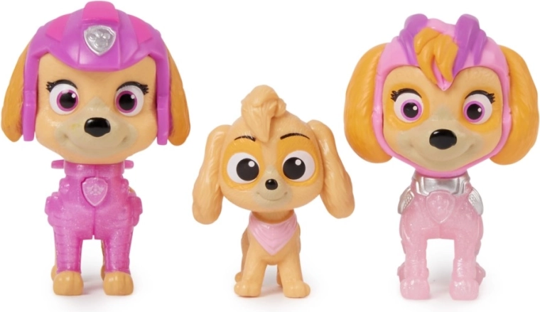 Paw Patrol Figuren – 3 Generationen Skye
