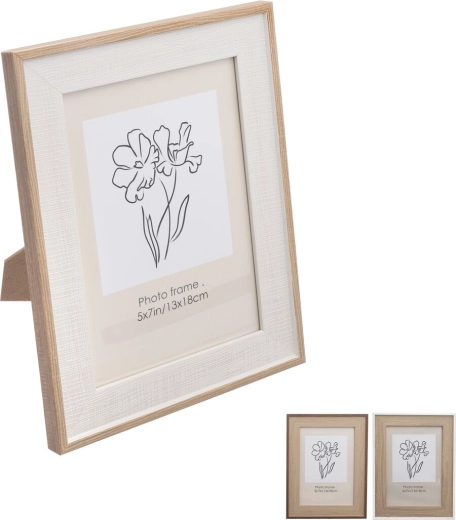 Holz-Bilderrahmen 18 × 23 cm (Assortiment, 3 Varianten)