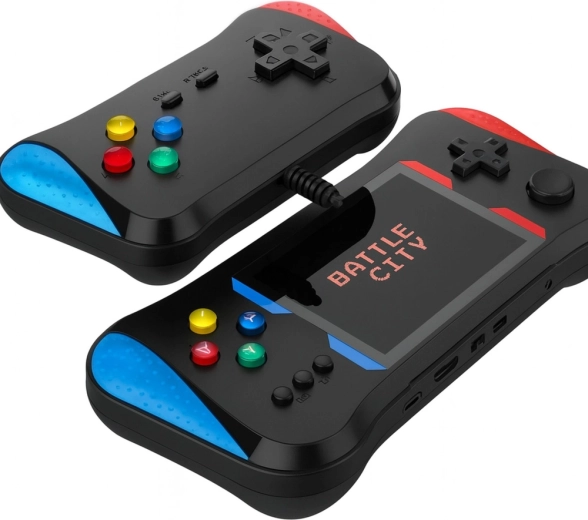 Zu zweit spielen mit beiliegendem Gamepad