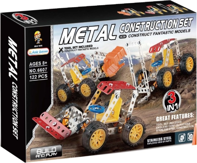 Metallbaukasten – Baumaschine 122 Stk.